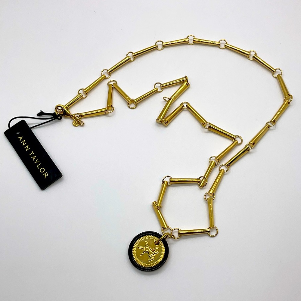 Ann Taylor good tone horse charm necklace